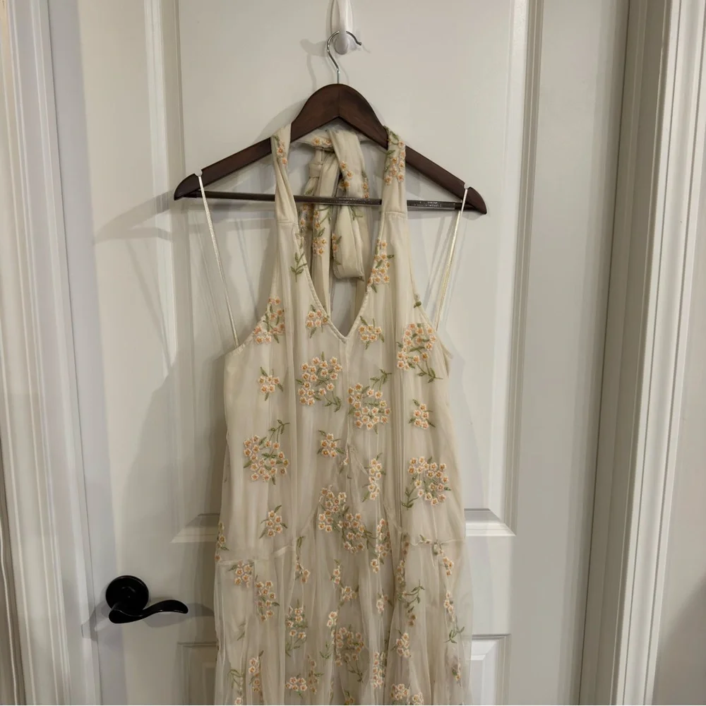 Free People Embroidered Holding On Convertible Maxi Dress - Picture 4 of 15